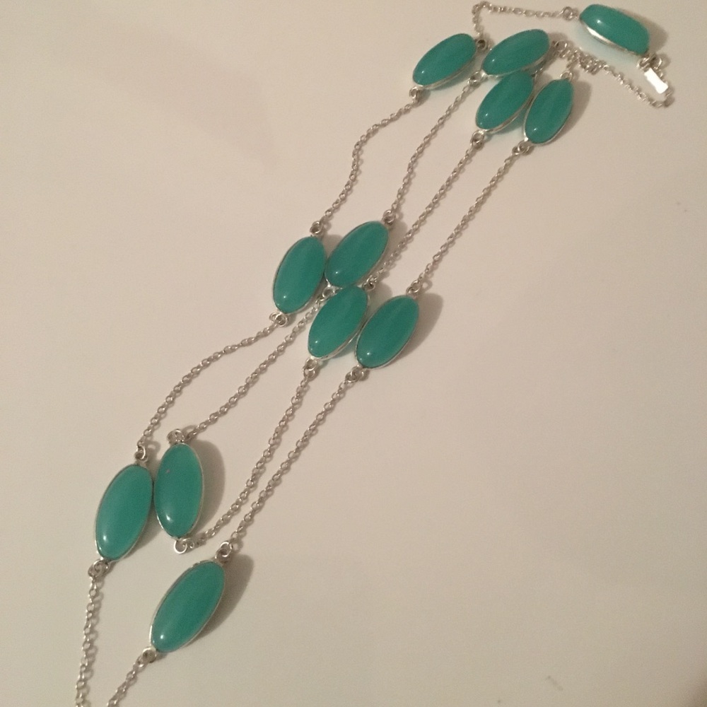 Mint CHALCEDONY Sterling Boho-Chic Necklace